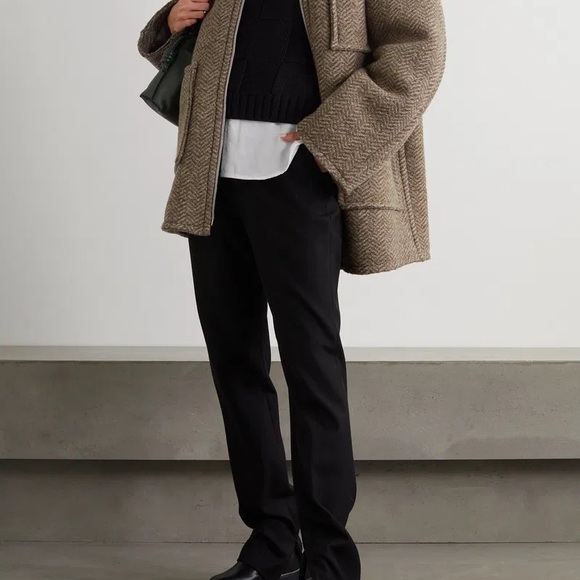 Acne Brown Wool-Blend Coat - Picture 1 of 3